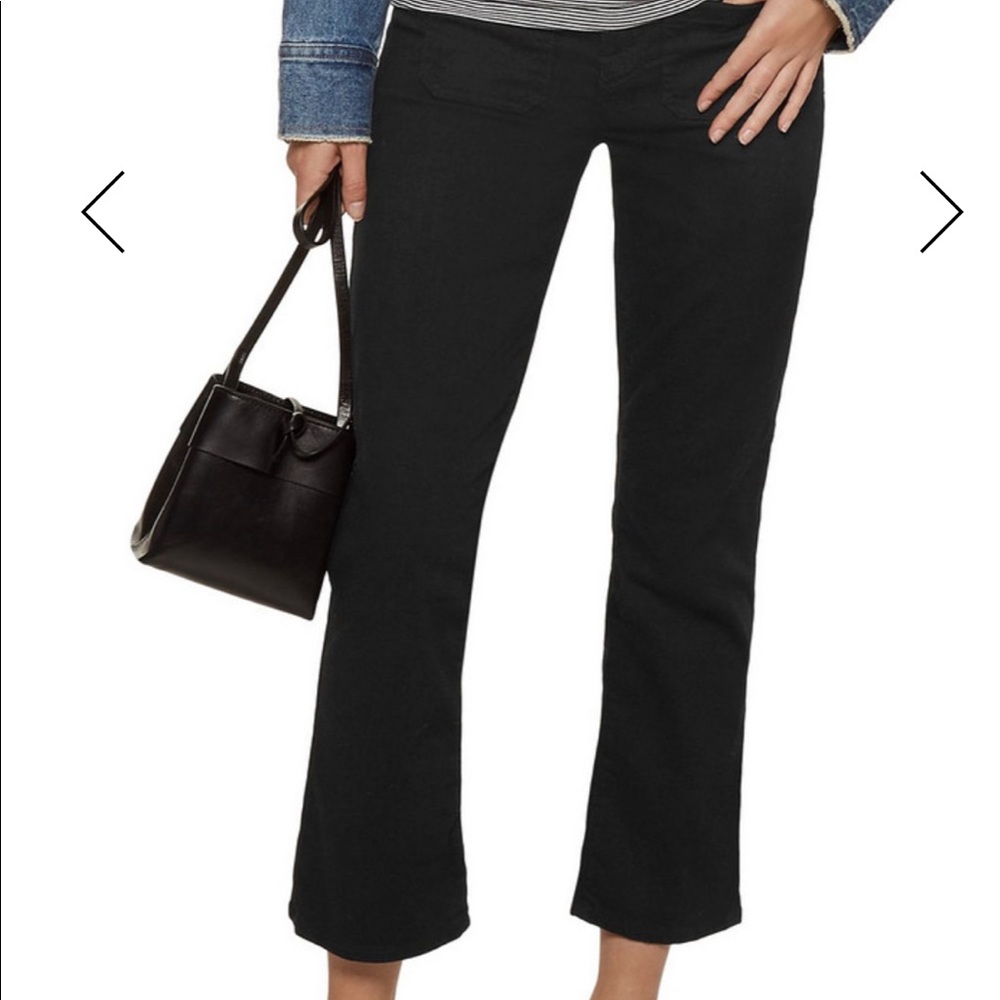 NWOT Joie Black Crop Flare Jean